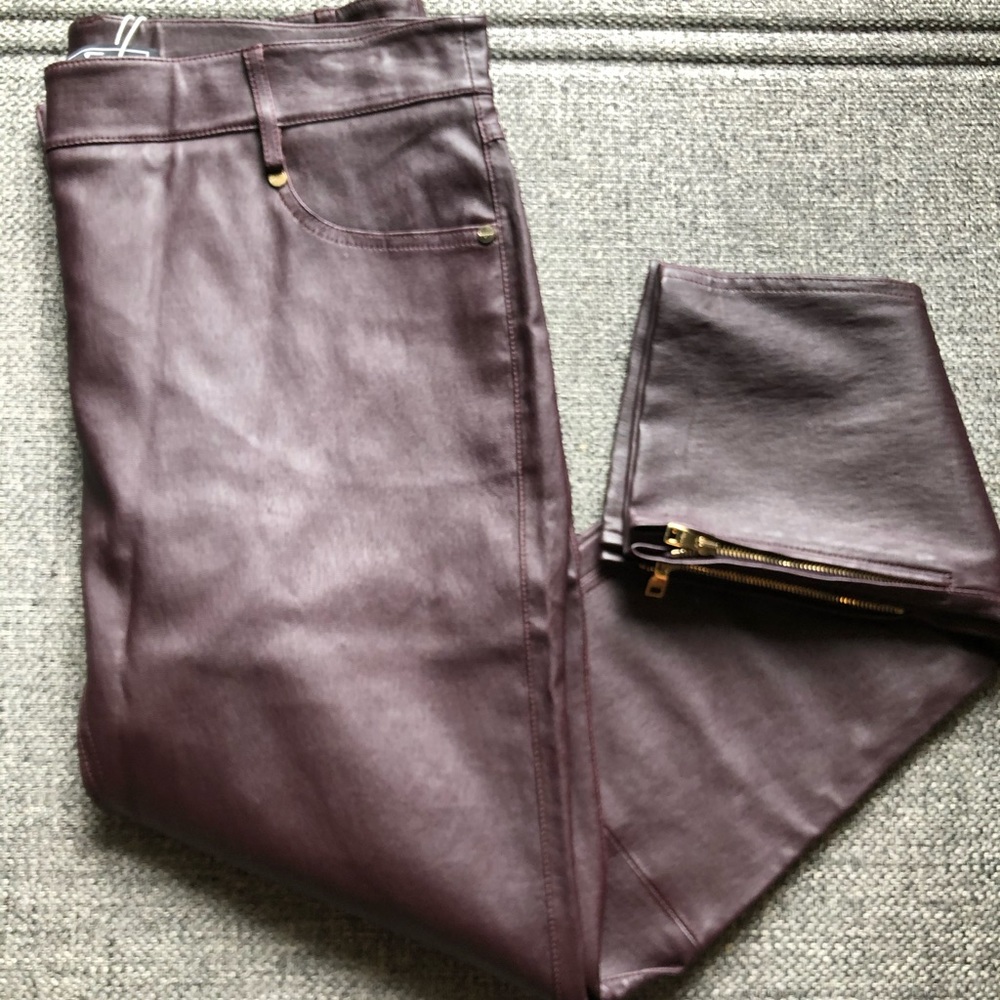 Ferragamo leather pants! Sz 42. BNWT!